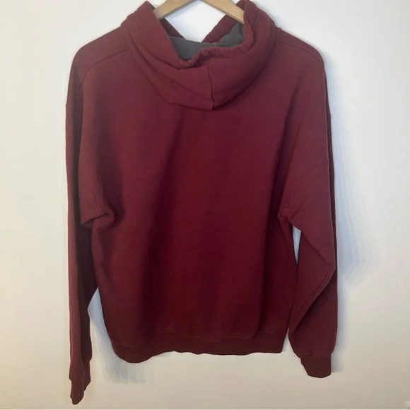 Vintage Camp Concern Burgundy Hoodie, Size Large - Picture 4 of 5
